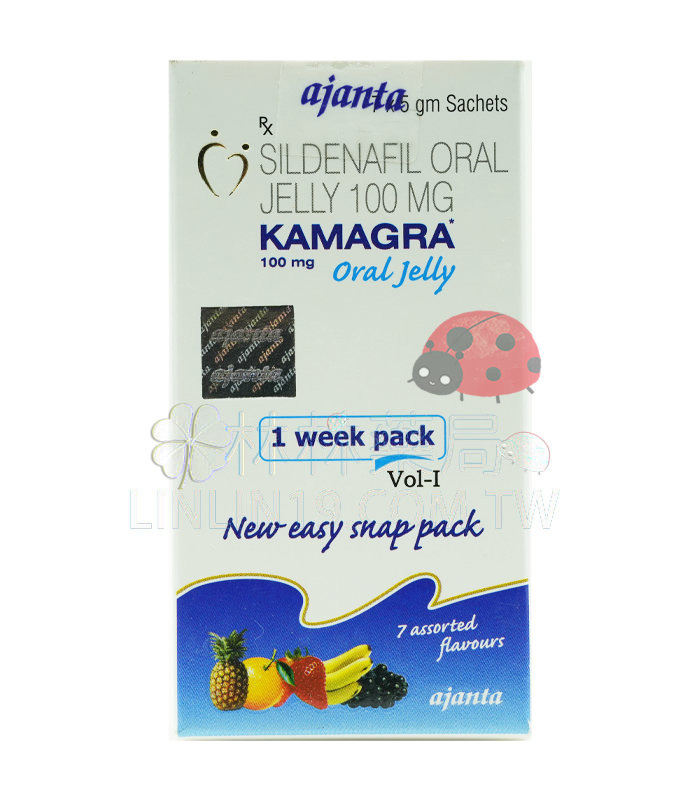 果凍威而鋼 Kamagra Oral Jelly 100mg 7包一盒 快速勃起